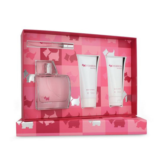 SET FERRIONI WOMAN 4PZAS 100ML EDP