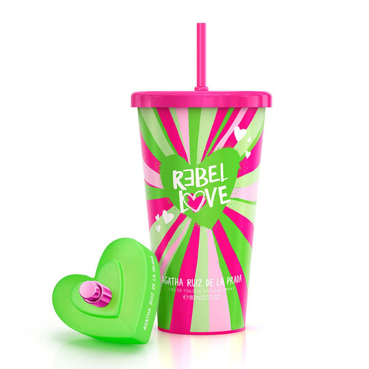 Rebel Love de Agatha Ruíz de la Prada con vaso de regalo